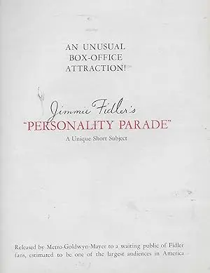 Personality Parade (1938)