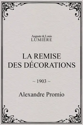 La remise des décorations (1903)