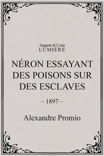 Néron essayant des poisons sur des esclaves (1898)