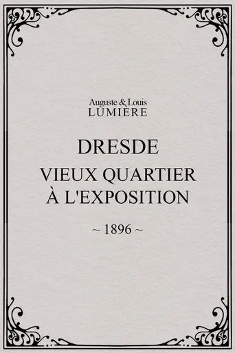 Dresde, vieux quartier à l'Exposition (1896)