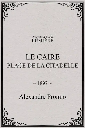 Le Caire, Place de la Citadelle (1897)