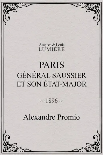 Paris : général Saussier et son état-major (1896)