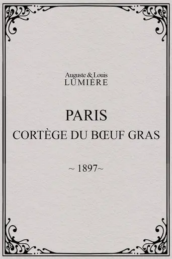 Paris, cortège du bœuf gras (char du prince du carnaval) (1897)