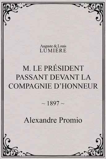 M. le président passant devant la compagnie d’honneur (1897)