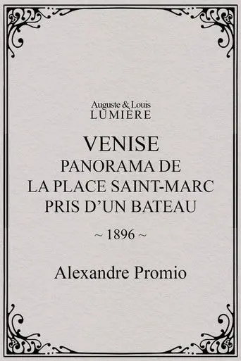 Panorama of St. Mark's Square Taken From a Boat (1896)