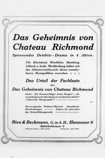 Das Geheimnis Von Chateau Richmond (1913)