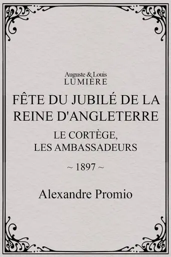 Fête du jubilé de la reine d'Angleterre : le cortège, les ambassadeurs (1897)