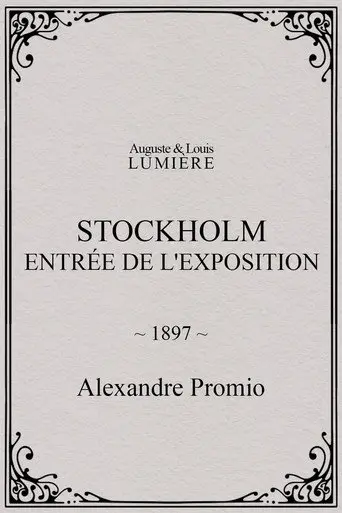 Stockholm, entrée de l'exposition (1897)