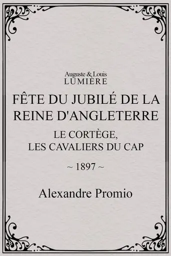 Fête du jubilé de la reine d'Angleterre : le cortège, les cavaliers du Cap (1897)