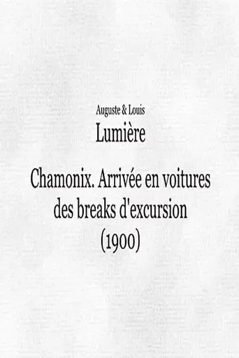 Chamonix: Arrivee En Voitures Des Breaks D'excursion (1901)